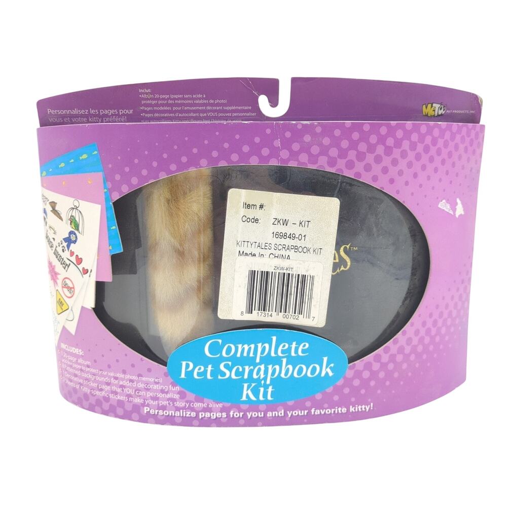 KittyTales Complete Pet Scrapbook Kit Cat Theme Album Stickers NEW Sealed